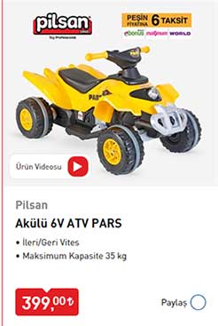 Akülü 6V ATV PARS