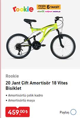 20 Jant Çift Amortisör 18 Vites Bisiklet